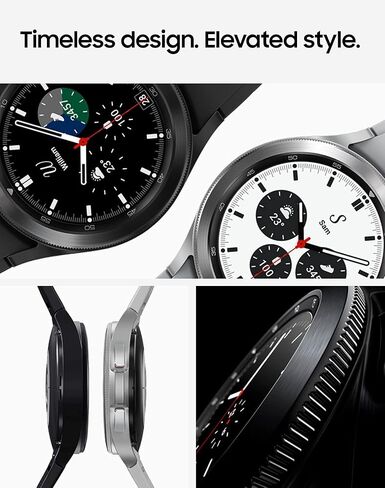 Samsung Galaxy Watch 4 Classic 46mm Smartwatch with ECG Monitor Tracker for Health Fitness Running Sleep Cycles GPS Fall Detection LTE US Version, Black (Renewed) in Saudi Arabia