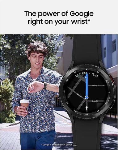 Samsung Galaxy Watch 4 Classic 46mm Smartwatch with ECG Monitor Tracker for Health Fitness Running Sleep Cycles GPS Fall Detection LTE US Version, Black (Renewed) in Saudi Arabia