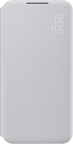 Samsung Galaxy S22+ LED View Cover, Protective Phone Case, Tap Control, Card Pocket, Customizable, Shockproof, US Version, Light Gray, (EF-NS906PJEGUS) in Saudi Arabia
