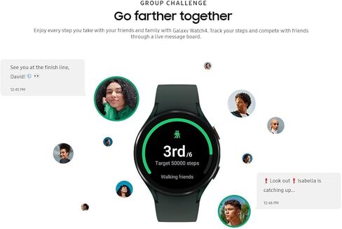 Samsung Galaxy Watch 4 40mm Smartwatch with ECG Monitor Tracker for Health Fitness Running Sleep Cycles GPS Fall Detection LTE US Version, Black (Renewed) in Saudi Arabia