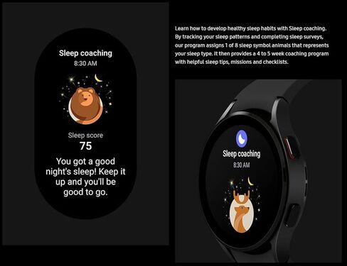 Samsung Galaxy Watch 4 40mm Smartwatch with ECG Monitor Tracker for Health Fitness Running Sleep Cycles GPS Fall Detection LTE US Version, Black (Renewed) in Saudi Arabia