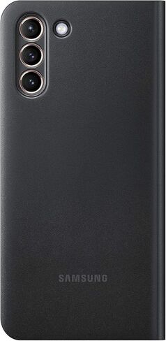 جراب Samsung Galaxy S21، جراب محفظة LED - أسود (الإصدار الأمريكي) in Kuwait