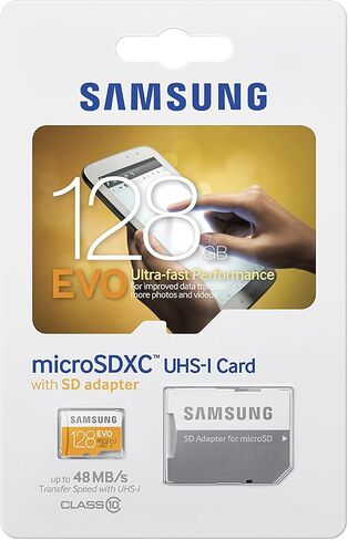Samsung 128GB up to 48MB/s EVO Class 10 Micro SDXC Card with Adapter (MB-MP128DA/AM) in Saudi Arabia