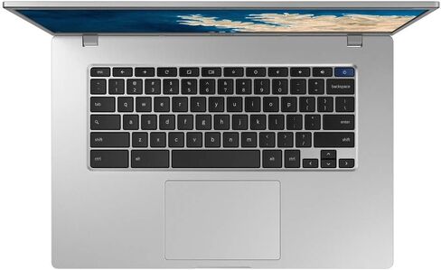 Samsung Chromebook 4 + Chrome OS 15.6" Full HD Intel Celeron Processor N4000 4GB RAM 32Gb Emmc Gigabit Wi-Fi -XE350XBA-K01US - Silver (Renewed) in Saudi Arabia