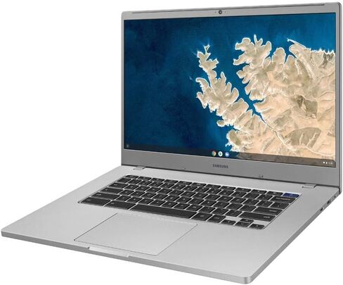 Samsung Chromebook 4 + Chrome OS 15.6" Full HD Intel Celeron Processor N4000 4GB RAM 32Gb Emmc Gigabit Wi-Fi -XE350XBA-K01US - Silver (Renewed) in Saudi Arabia