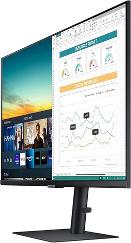 SAMSUNG M5 Series 32-Inch FHD 1080p Smart Monitor & Streaming TV (Tuner-Free), Netflix, HBO, Prime Video, & More, Apple Airplay, Height Adjustable Stand, Built-in Speakers (LS32AM502HNXZA) in Kuwait
