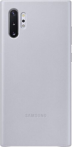 Samsung Galaxy Note10+ Case, Leather Back Protective Cover - Silver (US Version with Warranty) (EF-VN975LJEGUS) in Saudi Arabia