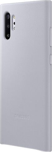 Samsung Galaxy Note10+ Case, Leather Back Protective Cover - Silver (US Version with Warranty) (EF-VN975LJEGUS) in Saudi Arabia