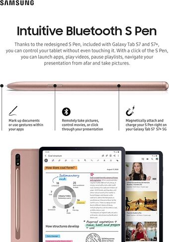 Samsung Galaxy Tab S7 | S7+ S Pen, Mystic Black in Saudi Arabia