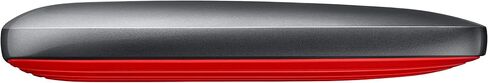 Samsung X5 Portable SSD - 2TB - Thunderbolt 3 External SSD (MU-PB2T0B/AM) Gray/Red in Saudi Arabia