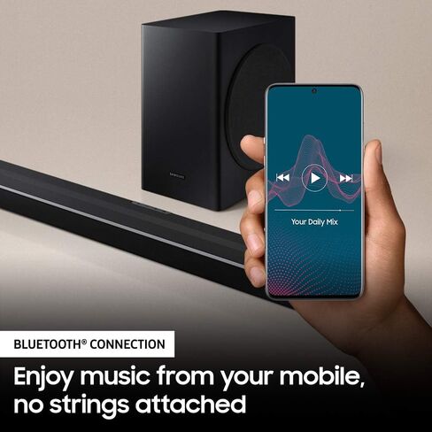 Samsung Dolby Audio/DTS 2.0 Channel Soundbar with Built-in Woofer - Black - Supports Streaming Music via Bluetooth & NFC (HW-T400) (Renewed) in Saudi Arabia