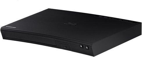 Samsung Blu-ray DVD Disc Player with Built-in Wi-Fi 1080p & Full HD Upconversion, Plays Blu-ray Discs, DVDs & CDs, Plus CubeCable 6Ft High Speed HDMI Cable, Black Finish in Saudi Arabia