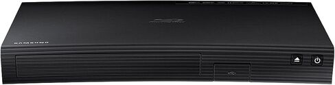 Samsung Blu-ray DVD Disc Player with Built-in Wi-Fi 1080p & Full HD Upconversion, Plays Blu-ray Discs, DVDs & CDs, Plus CubeCable 6Ft High Speed HDMI Cable, Black Finish in Saudi Arabia
