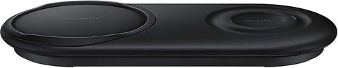 Samsung Qi Certified Fast Charge Wireless Charger Duo Pad (EP-P5200TB) with Cooling Fan for Select Galaxy and Apple iPhone Devices - 25w C Type Fast Charger (Renewed) in Kuwait