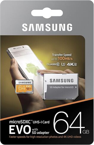 Samsung 95MB/s (U1) MicroSD EVO Memory Card with Adapter 32 GB (MB-MP32GA/AM) in Saudi Arabia