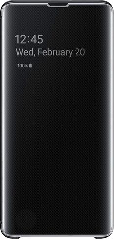 Samsung Galaxy S10+ S-View Flip Case, Black, Model:EF-ZG975CBEGUS in Saudi Arabia