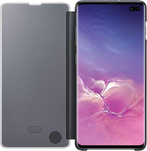 Samsung Galaxy S10+ S-View Flip Case, Black, Model:EF-ZG975CBEGUS in Saudi Arabia