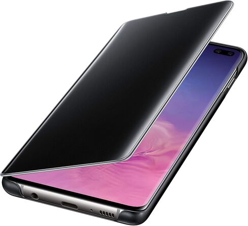 Samsung Galaxy S10+ S-View Flip Case, Black, Model:EF-ZG975CBEGUS in Saudi Arabia