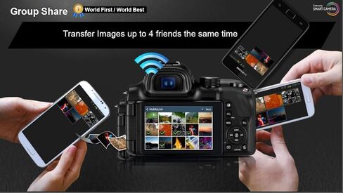 Samsung WB350F 16.3MP CMOS Smart WiFi & NFC Digital Camera with 21x Optical Zoom and 3.0" Touch Screen LCD and 1080p HD Video (White) in Saudi Arabia