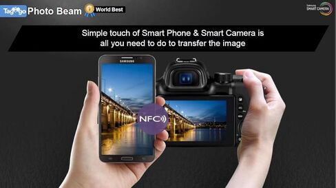 Samsung WB350F 16.3MP CMOS Smart WiFi & NFC Digital Camera with 21x Optical Zoom and 3.0" Touch Screen LCD and 1080p HD Video (White) in Saudi Arabia