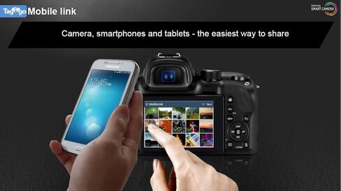 Samsung WB350F 16.3MP CMOS Smart WiFi & NFC Digital Camera with 21x Optical Zoom and 3.0" Touch Screen LCD and 1080p HD Video (White) in Saudi Arabia