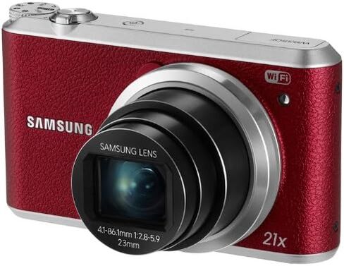 Samsung WB350F 16.3MP CMOS Smart WiFi & NFC Digital Camera with 21x Optical Zoom and 3.0" Touch Screen LCD and 1080p HD Video (White) in Kuwait