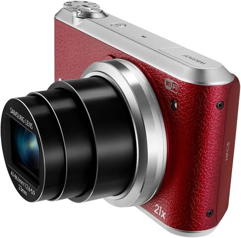 Samsung WB350F 16.3MP CMOS Smart WiFi & NFC Digital Camera with 21x Optical Zoom and 3.0" Touch Screen LCD and 1080p HD Video (White) in Kuwait