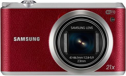 Samsung WB350F 16.3MP CMOS Smart WiFi & NFC Digital Camera with 21x Optical Zoom and 3.0" Touch Screen LCD and 1080p HD Video (White) in Kuwait