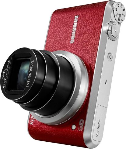 Samsung WB350F 16.3MP CMOS Smart WiFi & NFC Digital Camera with 21x Optical Zoom and 3.0" Touch Screen LCD and 1080p HD Video (White) in Kuwait