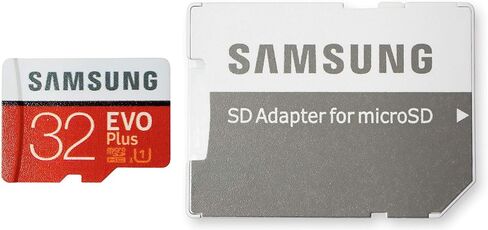 Samsung Evo Plus 32GB MicroSD Memory Card (2 Pack) Works with GoPro Hero 9 Black (Hero9) 4K UHD, UHS-I, U1, Speed Class 10, SDHC (MB-MC32) Bundle with (1) Everything But Stromboli Micro Card Reader in Kuwait