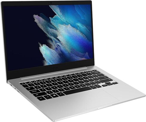 Samsung Galaxy Book Go Laptop PC Computer Qualcomm 7C Pro 4GB Memory 128GB eUFS Storage 18-Hour Battery Compact Light Shockproof WFH Ready WiFi 5, Silver (Renewed) in Saudi Arabia