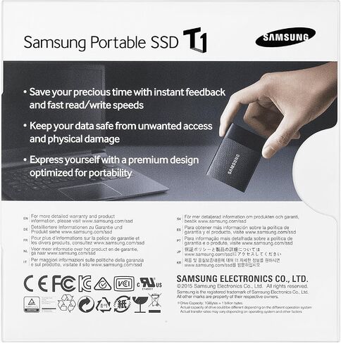 [DISCONTINUED] Samsung T1 Portable 500GB USB 3.0 External SSD (MU-PS500B/AM) in Saudi Arabia