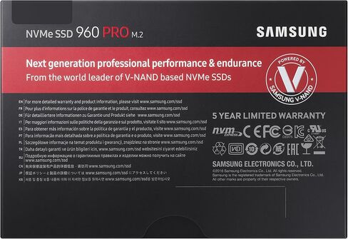Samsung 960 PRO NVMe M.2 512GB SSD (MZ-V6P512BW) in Kuwait