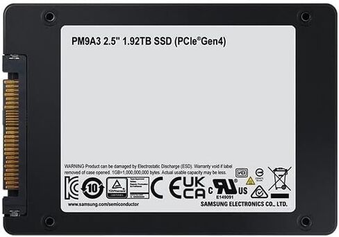 SAMSUNG PM9A3 SSD 2.5 U.2 NVME GEN 4 1.92TB in Kuwait