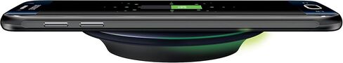 Samsung Qi Certified Wireless Charging Pad with 2A Wall Charger- Supports wireless charging on Qi compatible smartphones including the Samsung Galaxy S8, S8+, Note 8, Apple iPhone 8, iPhone 8 Plus, and iPhone X (US Version) - Black Sapphire in Kuwait