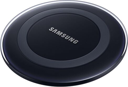 Samsung Qi Certified Wireless Charging Pad with 2A Wall Charger- Supports wireless charging on Qi compatible smartphones including the Samsung Galaxy S8, S8+, Note 8, Apple iPhone 8, iPhone 8 Plus, and iPhone X (US Version) - Black Sapphire in Kuwait