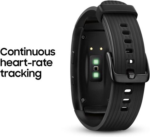 سامسونج سوار اللياقة الذكية جير فيت 2 برو (كبير)، اسود سائل، SM-R365NZKAXAR ؟ نسخة الولايات المتحدة مع ضمان in Kuwait