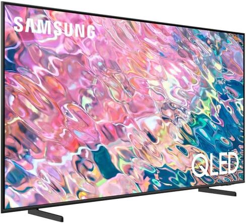 SAMSUNG QN65Q60BAFXZA 65" QLED Quantum HDR 4K Smart TV with a Walts TV Large/Extra Large Tilt Mount for 43"-90" TV's and Walts Screen Cleaner Kit (2022) in Saudi Arabia
