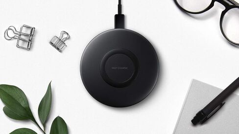 SAMSUNG Qi 7.5W Fast Charge Wireless Charger Pad Slim with Wall Charger (US Version) (EP-P1100TBEGUS) in Saudi Arabia