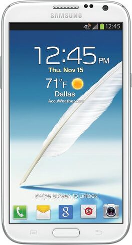 Samsung Note 2 I317 16GB Unlocked GSM 4G LTE Quad-Core Phone - White (International Version) in Saudi Arabia