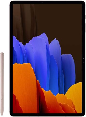 Samsung Galaxy Tab S7+ 12.4 128GB - Mystic Bronze (Renewed) in Saudi Arabia