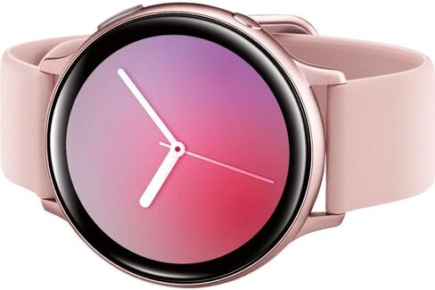 Samsung Galaxy Watch Active2 (Silicon Strap + Aluminum Bezel) Bluetooth - International (Pink Gold, R820-44mm) (Renewed) in Saudi Arabia