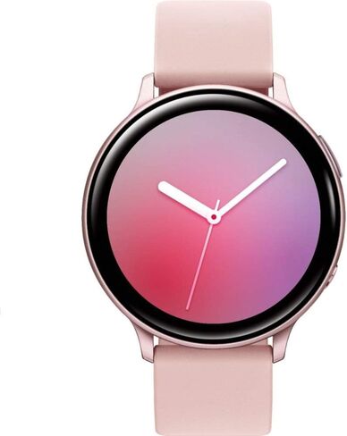 Samsung Galaxy Watch Active2 (Silicon Strap + Aluminum Bezel) Bluetooth - International (Pink Gold, R820-44mm) (Renewed) in Saudi Arabia
