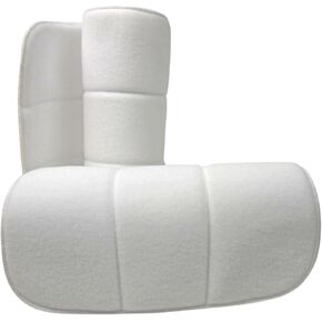 No Bow Wraps, Pillow Wraps, Flannel Bandages with Velcro - Wraps for Horses (12, Combo Quick Wrap)