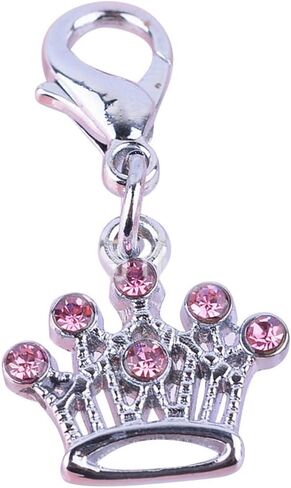 starlit Crown Rhinestone Pet Dog Tag Pendant Collar Charm Jewelry Necklace Accessories in Kuwait