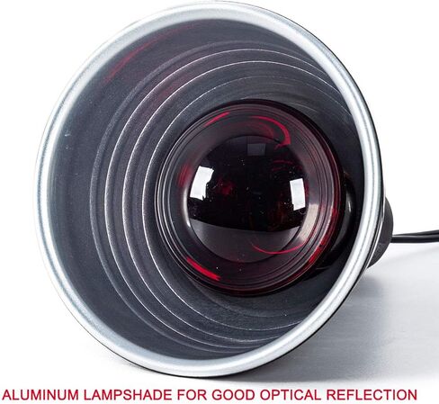 مجموعة مصابيح الزواحف من WACOOL مكونة من 2 ومقياس حرارة، ومثبت إضاءة للزواحف انعكاس بصري ومقياس درجة الحرارة لمصباح الحرارة للزواحف UVB (5.5 بوصة) in Kuwait