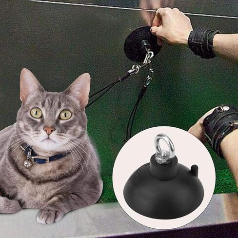 Zerodis الحيوانات الأليفة الاستمالة الاستحمام شفط كأس وكابل المختنق حلقة حبل المشنقة حمام ضبط النفس حفظ الحيوانات الأليفة في حوض الاستحمام أو دش للكلاب القط in Kuwait