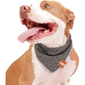 Dog Bandana, Durable, Comfortable & Washable Dog Bandanas, Adjustable Dog Accessories for Small to Large Dog, Dog Apparel & Accessories Charcoal in Saudi Arabia
