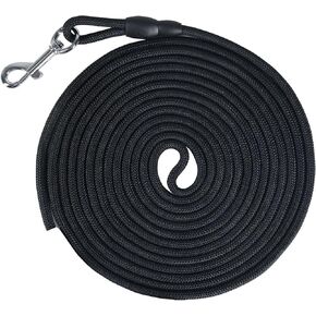 Vivifying Long Dog Leash, 32FT Floating Long Leash for Dog Training, Lightweight Check Cord Rope Leash for Outdoor, Hiking, Swimming, Beach and Lake(Black) in Saudi Arabia