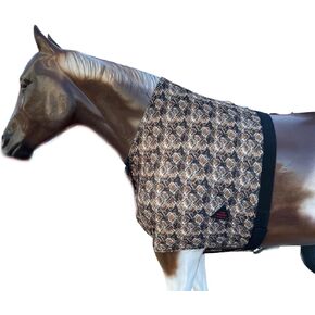 Horse Lycra Shoulder Guard | Premium 4-Way Lycra Chest Guard (Medium_Horse, Python) in Kuwait